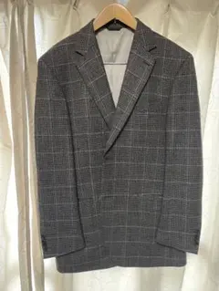 MODULAR グレー系 チェック柄 テーラードジャケット