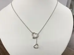 ティファニー オープンハート ラリアット パール ネックレス 925 付属
