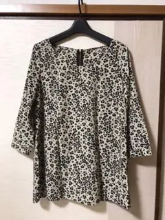 FREDY & GLOSTER★レオパード柄七分袖ブラウスのサムネイル