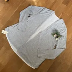 any FAM （オンワード樫山）【新品】ノーカラージャケット　羽織り長袖