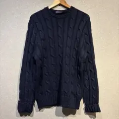 【美品・レア】ラルフローレン パープルレーベル最高級イタリア製ニットL
