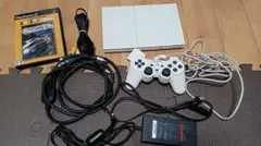 PlayStation2 SCPH-77000 本体白プレステ2ソフト付き