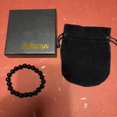 ブラックオニキス パワーストーン ブレスレット 黒の天然石ビーズブレスレット