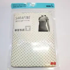 UNIQLO ユニクロ サラファイン UネックT（半袖） L オフホワイト　未使