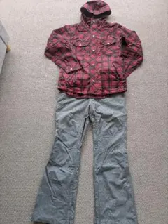 Lサイズ チェック柄ジャケットとパンツセット