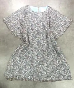 アナイ 総柄 チュニック ワンピース 36 S シフォン 半袖のサムネイル