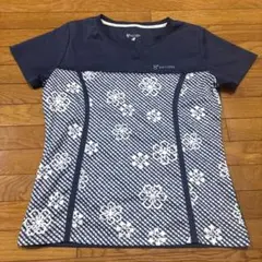 HUITIEME テニスTシャツ Mサイズ　ネイビーのサムネイル