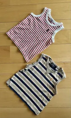 ミキハウスとイーストボーイ　 タンクトップ2枚セット　90cm