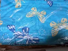 蝶柄 浴衣 ブルー系のサムネイル