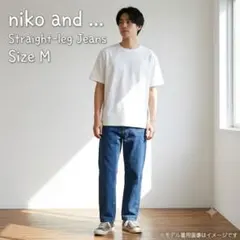 niko and... デニムパンツ M 美品 コットン100% インディゴのサムネイル