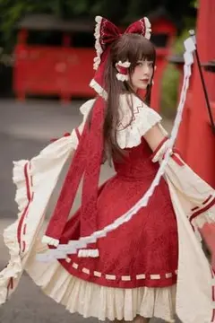 ねこのけ 東方Project 博霊霊夢 コスプレ衣装 東方Project博麗霊夢コスプレ服 - メルカリ