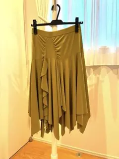 【超美品】社交ダンス用 スカート（フリル×アシンメトリー）