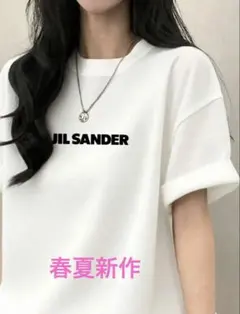 JIL SANDER ロゴ レディース Tシャツ ホワイト Mのサムネイル
