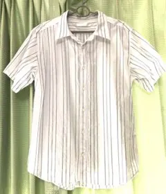 ストライプ半袖シャツ　Lサイズ