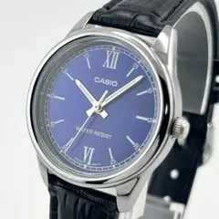 【稼働/良品】CASIO クオーツ LTP-V005 ブルー レディース