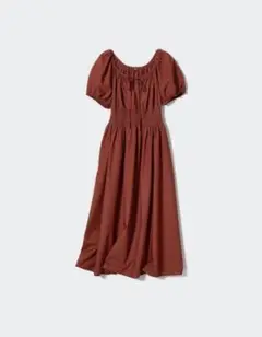 ユニクロ UNIQLO ボリュームスリーブワンピース S