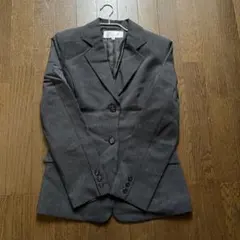 女性用ダークグレー スーツ 上、パンツ、スカート3点セット　9号