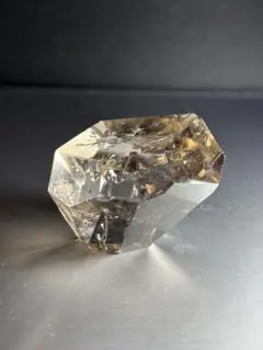 スモーキーシトリン（煙黄水晶） 磨き原石（ポイント）虹有 351g
