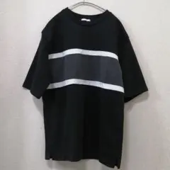 GU コットンクールネック　Tシャツ　スウェT　黒　ブラック　S　メンズ