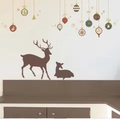 ウォールステッカー トナカイ 60072 クリスマス