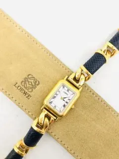 258LOEWE ロエベ　アンティーク　スクエア　コンビ　腕時計 258LOEWE ロエベ アンティーク スクエア コンビ 腕時計 - メルカリ