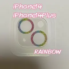iPhone14 iPhone14plus カメラカバー⭐︎レインボー