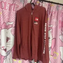 THE NORTH FACE ジップアップパーカー レッド XXL