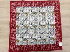 未使用　NINA RICCI シルク&コットン　大判ハンカチ
