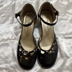 キャサリンコテージ　黒フォーマルシューズ 24.5cm 発表会結婚式などに