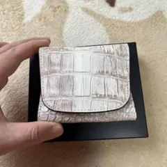 【未使用】ヒマラヤ クロコダイル コインケース