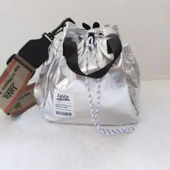 美品 java ジャバコラボ ジャガードテープ ２WAY 巾着 ショルダーバッグ