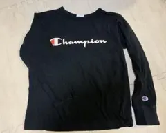 Champion 黒 長袖カットソー ロンT