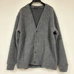 美品　マージン　グレー Vネック カーディガン
