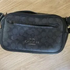 COACH ブラックショルダーバッグ