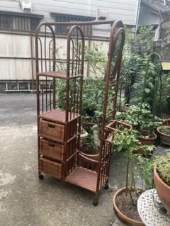 籐家具 　タンス 　５段　ビンテージ 　ヴィンテージ　古家具　籐ラック 籐家具 タンス 5段ビンテージ ヴィンテージ古家具籐ラック