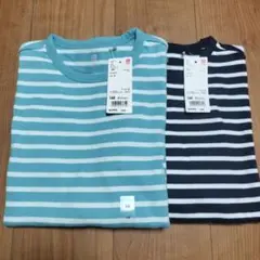 ユニクロ　UNIQLO　 長袖Tシャツ　カットソー ボーダー160　新品未使用
