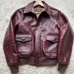 US AIR FORCE ダークレッドレザージャケット 中古・古着通販】U.S.AIR FORCE (ユーエスエアフォース
