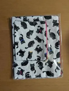 猫柄のポーチ2種セット