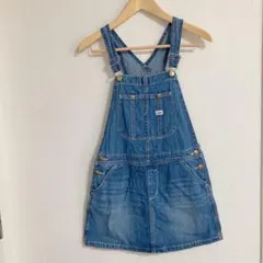 Lee ジャンパースカート デニム 150 女の子 ミニ丈 ジュニア サロペット