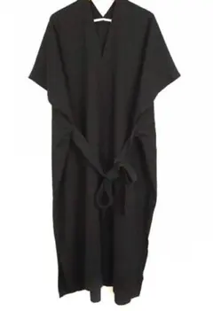 KBF ポンチョ ワンピース ブラック
