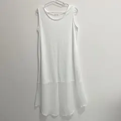【FREDY emue】ノースリーブ　ワンピース　レイヤード風　切り替え　薄手のサムネイル
