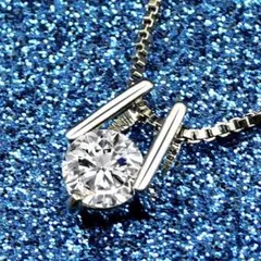 し*け様 【ベネチアチェーン！送料無料】ダイヤモンドｃｚ大粒アーチペンダント