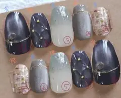 YUKARI様ご確認用☆オーダーネイルチップ - メルカリ