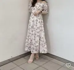 アンミール　An MILLE FlowerシャーリングOP ピンク An MILLE FlowerシャーリングOP ピンク FlowerシャーリングOP