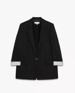 ✨️新品未使用✨️ZARA プリントカフスブレザー ブラック XS ジャケット