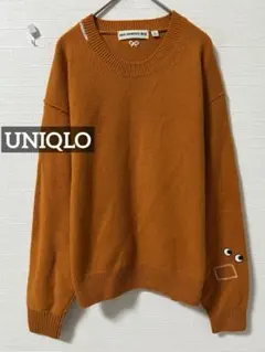 k0228 大きめサイズUNIQLO プレミアムラムクルーネックセーター