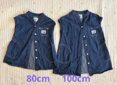 Buddy Lee デニム 半袖シャツ　ワンピース　お揃い