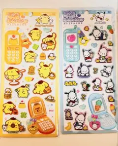 【正規品】平成はっぴーフォン サンリオ ポチャッコ ポムポムプリン ２枚セット