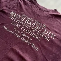 MEN'S BA-TSU Tシャツ ボルドー