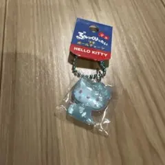 ぷっくりったい　プチボールチェーン　キティ　ブルー　水色